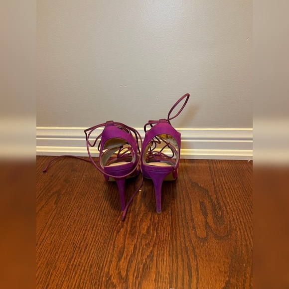 Magenta Steve Madden lace up heels - Picture 3 of 5